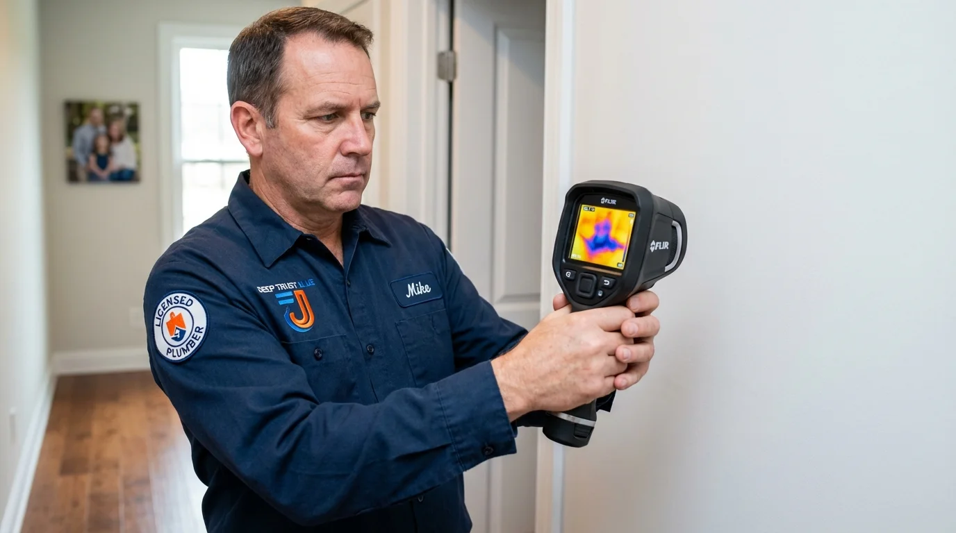 Thermal imaging leak detection by Johns Plumbing LLC in Paulina